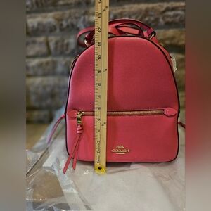 Coach Watermelon Pink XGRN Leather Jordyn  Backpack